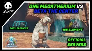 BETA THE CENTER - Broodmother & Megapithecus VS ONE Megatherium | ARK: Survival Ascended