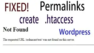 How to Fix The request URL was Not Found on this server - [Fix Permalinks]