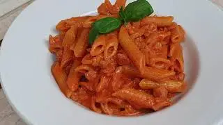 Вкусный обед за 15 минут! Паста в томатно-сливочном соусе!