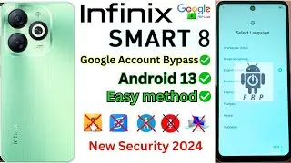 Infinix Smart 8 (X6525) FRP Bypass Android 13 XShare Apps Not Installed Google Account ✅Gmail 2024!