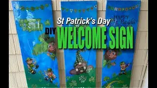 DIY St. Patrick's Day Porch Welcome Sign | Create a Festive Entrance DIYeasycrafts