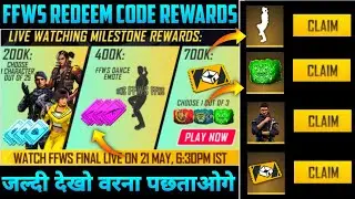 FREE FIRE WORLD SERIES REDEEM CODE | FF REDEEM CODE TODAY 14 MAY 🔥