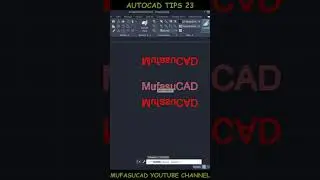 AutoCAD Tips 23 Mirror Reflect Text #Shorts