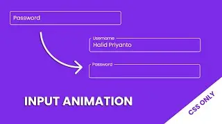 Animated Input Field in HTML CSS | Floating Label CSS Only @codehal