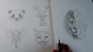 Geometric Animals Art !! (Easy)