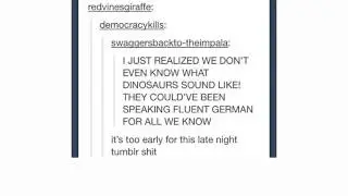 Reading Late Night Tumblr Posts 2 : Red-Eyed Boogaloo