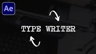 After Effects Type Writer Text Effect