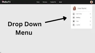 How To Make Drop-down Profile Menu Using HTML CSS & JavaScript | Toggle Menu For Website