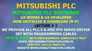 MITSUBISHI PLC SOFTWARE HOW INSTALL AND DOWNLOAD IN COMPUTER AND LAPTOP & PC URDU HINDI LECTURE 2-2
