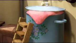 Маша и медведь Маша + каша  Повторяем еду из мультфильмов