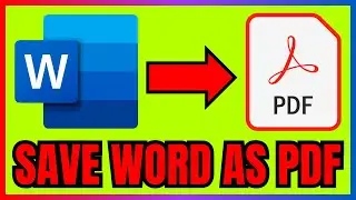 How To SAVE Word Document In PDF In Laptop (Quick & Easy)