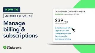How to manage your billing & subscriptions in QuickBooks Online