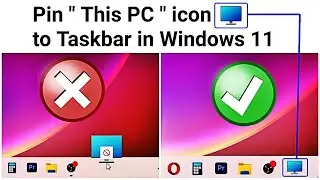 How To Pin This PC icon to Taskbar in Windows 11