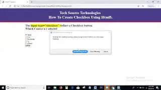 Html5 Input type Checkbox | Html5 Tutorial For Beginners | Input type checkbox in Html5