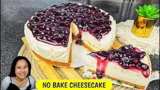 NO BAKE BLUEBERRY CHEESECAKE!