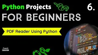 6. PDF Reader Using Python || Python Projects For Beginners