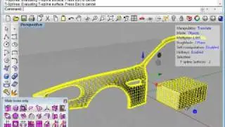 Converting meshes to T-Splines: T-Splines for Rhino tutorial