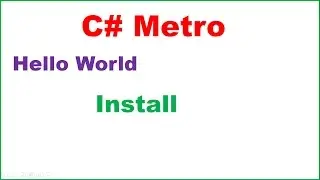 C# /VB.NET Ep.01 : MetroFramework WinForms -  Install then Hello World