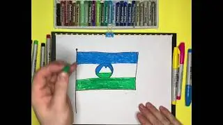 Как нарисовать флаг Кабардино Балкарии| Рисуем флаги России