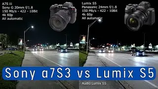 Panasonic Lumix S5 vs Sony A7S iii - Low Light Test