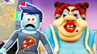 Ucieczka z Kuchni w ROBLOX! 🤣 BlueJane Gra w Escape Evil Lunch Lady Obby! 😁