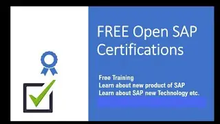 Free SAP Certification from Open SAP English