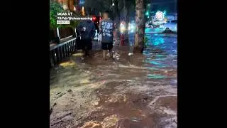 Flooding Fills Streets, Tosses Debris in Moab, Utah