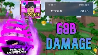 68B Damage With Sasuke 6 Star! | All Star Tower Defense