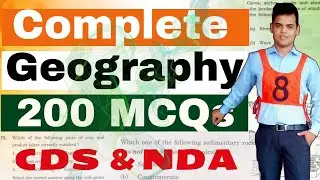 Complete Geography Through 200 MCQs and PYQs of NDA CDS and CAPF.