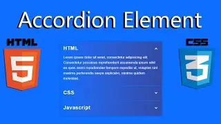 Accordion Element with HTML & CSS only