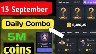 Hamster Kombat Daily Combo 13 September new