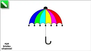 umbrella design in coreldraw | how to design in Coreldraw 