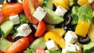 СОЧНЫЙ ЛЕТНИЙ САЛАТ🥗 ГРЕЧЕСКИЙ🥗 Greek salad recipe