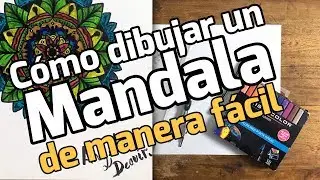 🏵 Cómo Dibujar un MANDALA de Manera Fácil | Angel Decuir | Tutorial de Arte