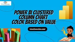 Power BI clustered column chart color Based on Value | Microsoft Power BI Tutorials | Power BI