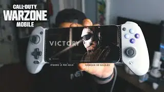 My First Win in Warzone Mobile! (iphone 15 Pro Max Controller/Settings/POV)