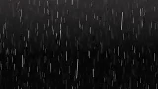 Rain fall black screen | Thunder Effect Black Background ⚡ | Rainfall effect black screen  ⛈⚡