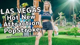 Las Vegas NEWEST Attraction: PopStroke | Adult Outdoor Mini Golf & Family Friendly GRAND OPENING ⛳️