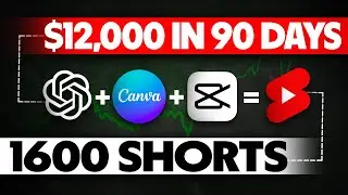 I've Made $12,000 Uploading 1600 Faceless Yt shorts in Just 90 Days ( Canva + AI Step by Step)