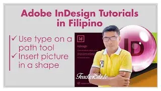 How to insert a picture in a shape Adobe InDesign Tutorial