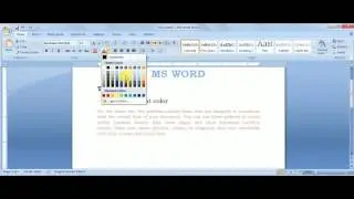 How to set text highlight and font color in Microsoft Word