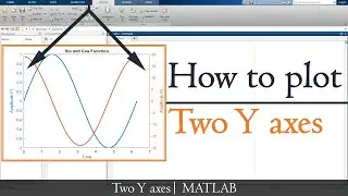 How to plot graph with two Y axes in matlab | Plot graph with multiple axes | MATLAB TUTORIALS