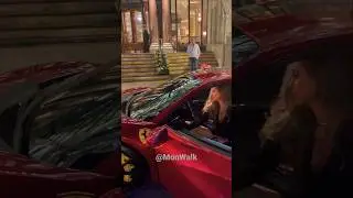 🔥🔥Gorgeous Lady Driving Ferrari after Monaco GP