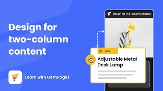 [GemPages v6] How To Design A Responsive Two-Column Content  | GemPages Tutorial