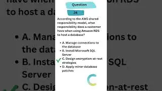 Q24: AWS cloud practitioner exam questions #aws #awscertification #awscertifiedcloudpractitioner