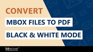 Export MBOX Files to PDF Format - Black & White Mode