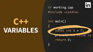 C++ Tutorial - Define and initialize VARIABLES