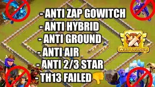 Only 1 Star Th12 War Base 2021)| Unbeatable Th12 Base Link | Anti 1 / 2 Anti Everything Th12
