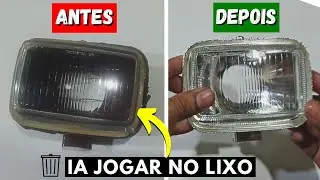 COMO RESTAURAR FAROL de Carro e Moto, Como Recuperar Farol Desgastado, Como Recuperar Cromo do Farol