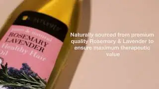 Hair Growth Benefits with  Soulflower's Rosemary Lavender Healthy Hair Oil